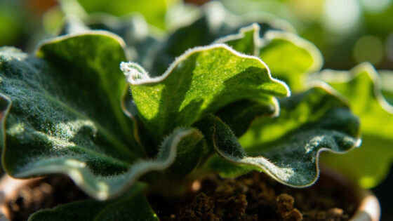 african violet leaves curling