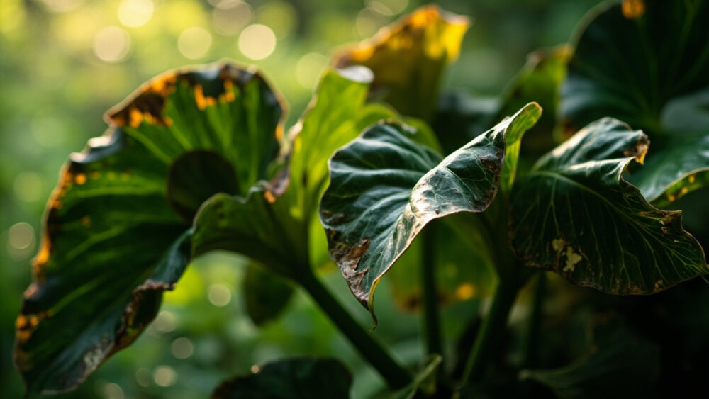 alocasia leaves curling