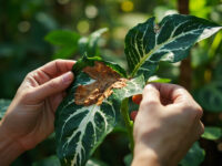 alocasia polly brown tips