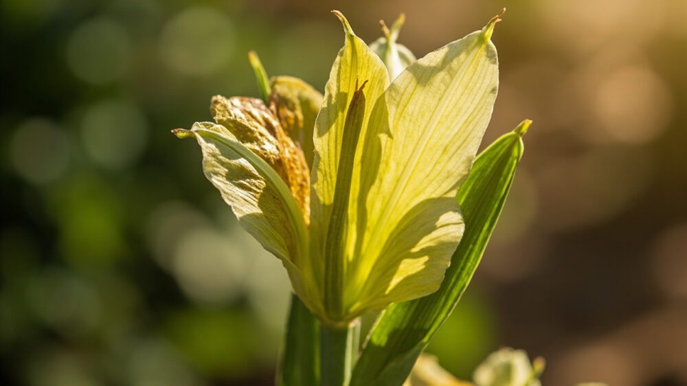 amaryllis leaves turning yellow