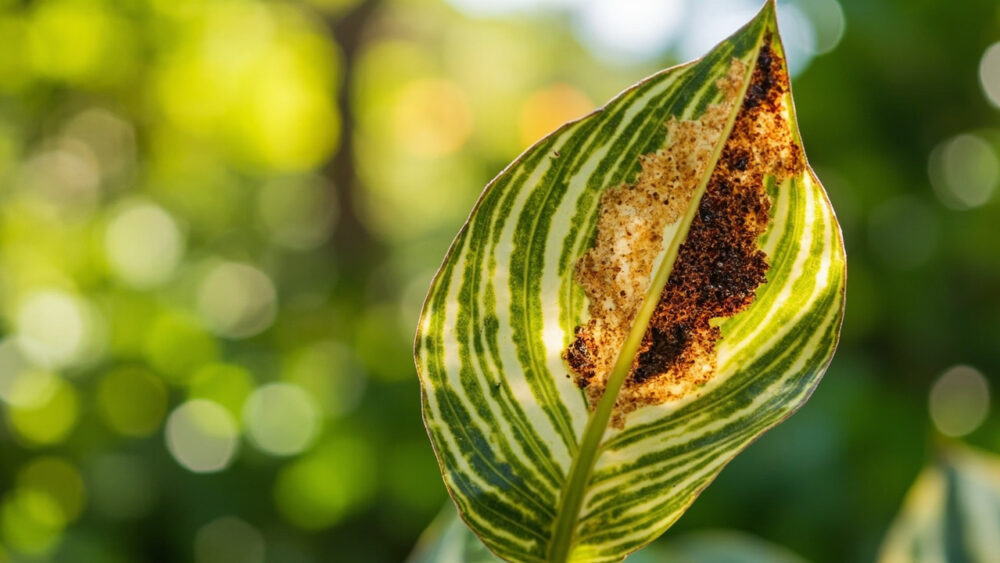 arrowhead plant leaves turning brown