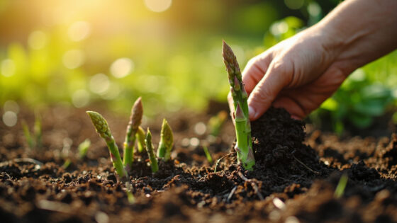 asparagus growing stages