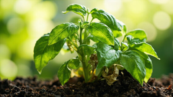 basil wilting