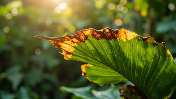 bird of paradise leaves turning brown
