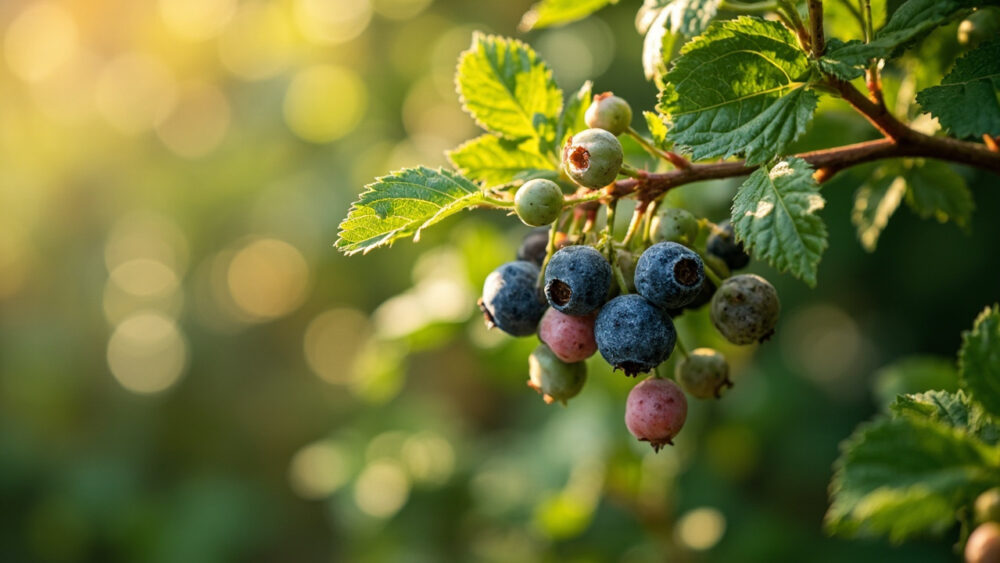 blueberries growing stages