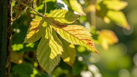 clematis leaves turning yellow