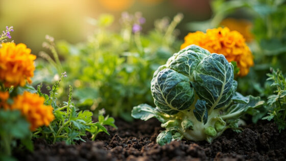 companion plants for brussels sprouts