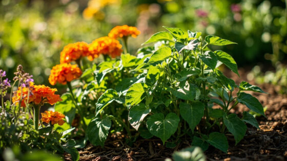 companion plants for bush beans