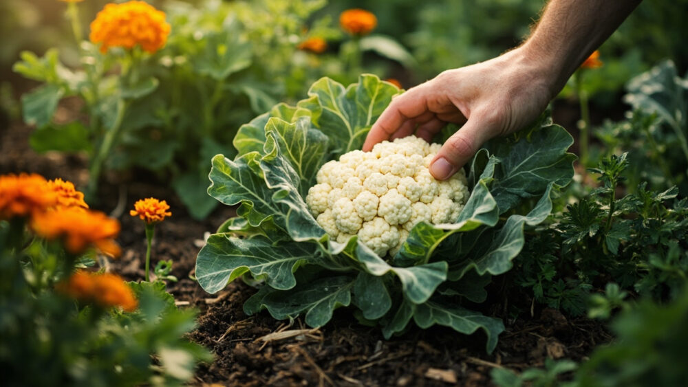 companion plants for cauliflower