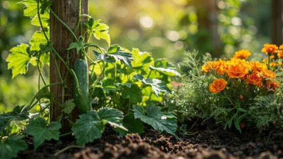 companion plants for cucumbers