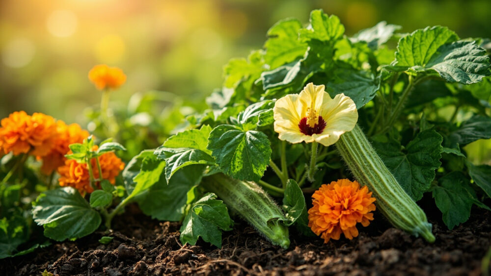 companion plants for okra