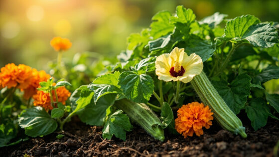 companion plants for okra