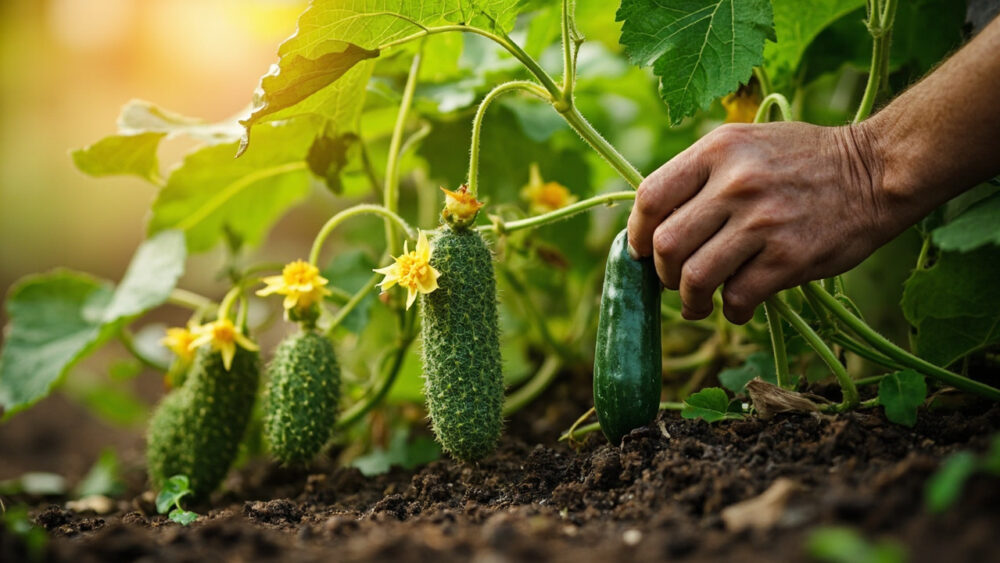 cucumbers growing stages