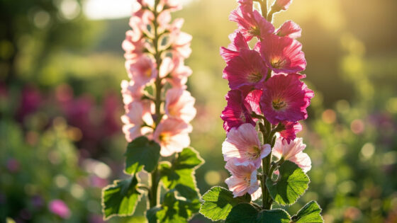 do hollyhocks come back every year