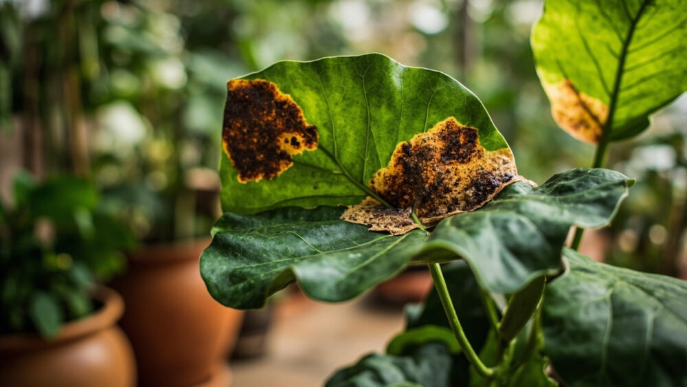 fiddle leaf fig leaves turning brown