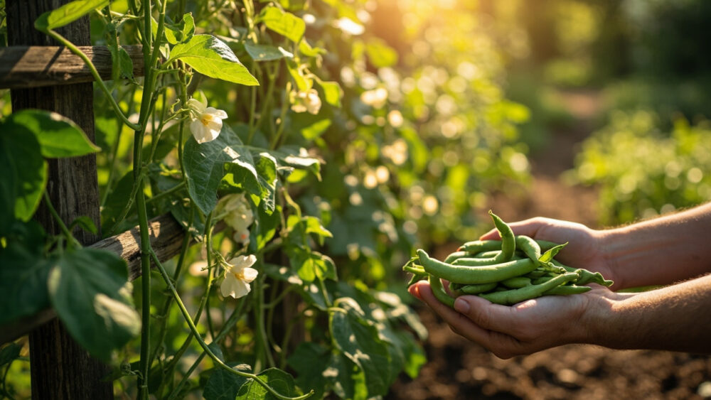 green beans growing stages