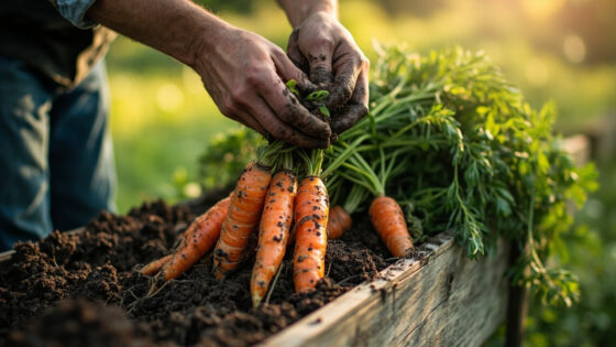 growing carrots in raised beds