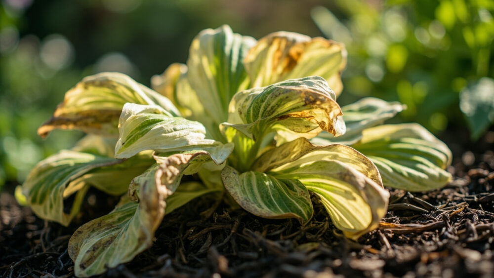 hostas wilting