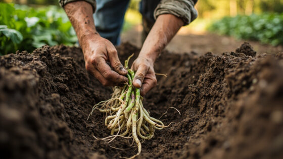 how deep to plant asparagus