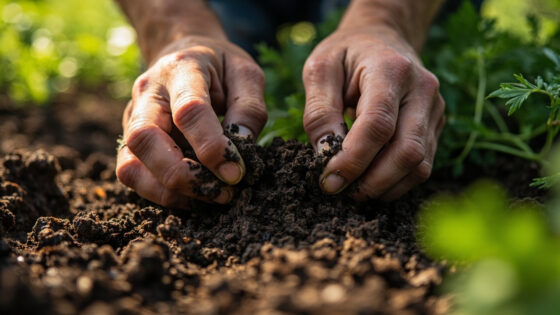 how deep to plant carrots