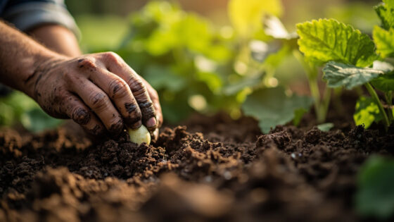 how deep to plant cucumbers