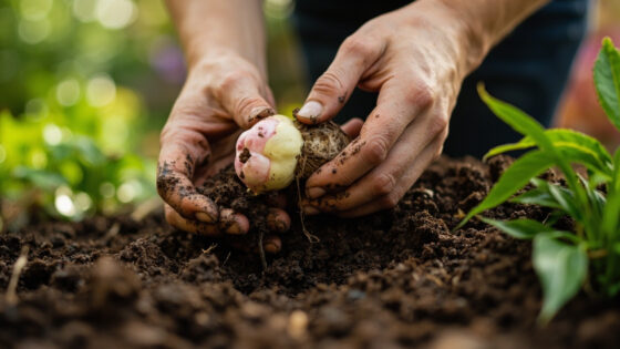 how deep to plant peonies