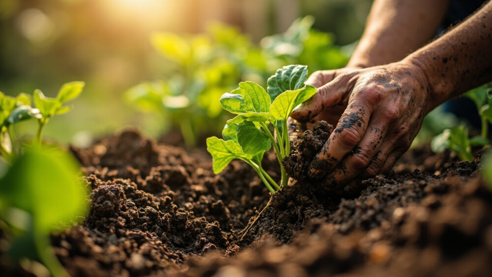 how deep to plant sweet potatoes