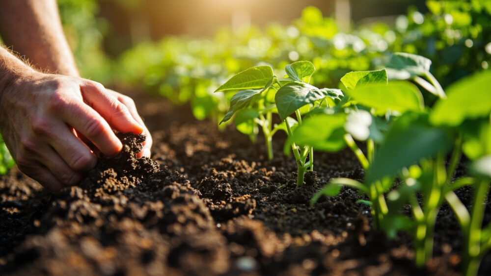 how far apart to plant bush beans
