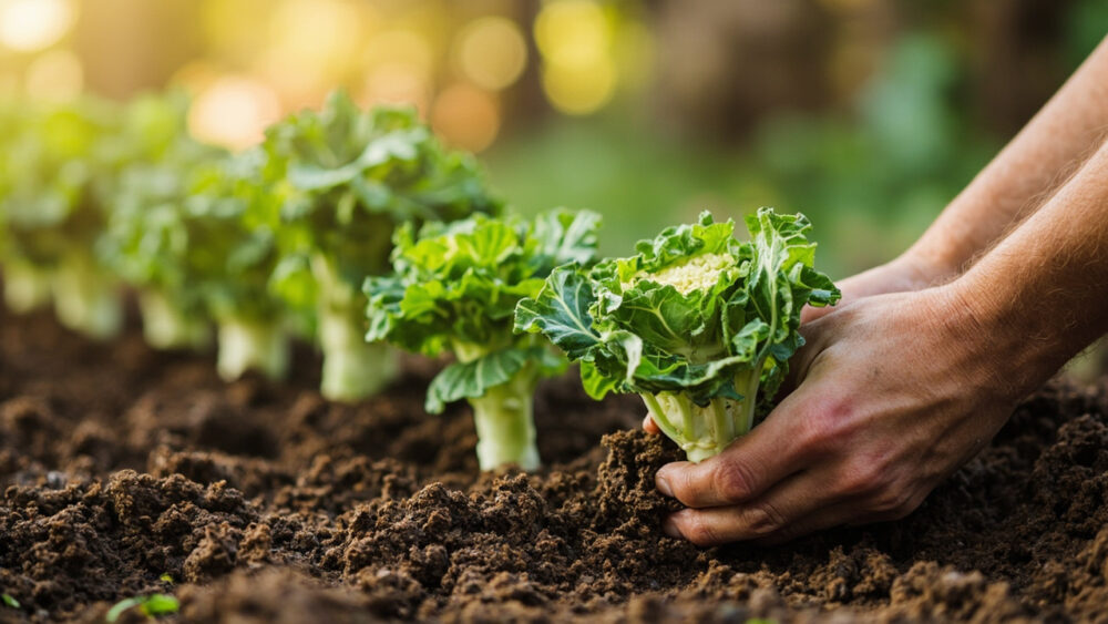 how far apart to plant cauliflower