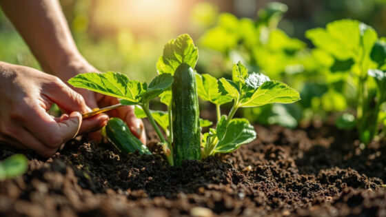 how far apart to plant cucumbers