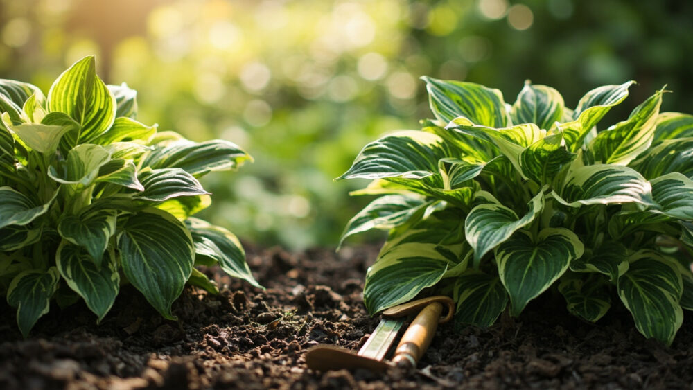 how far apart to plant hostas