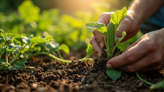 how far apart to plant okra