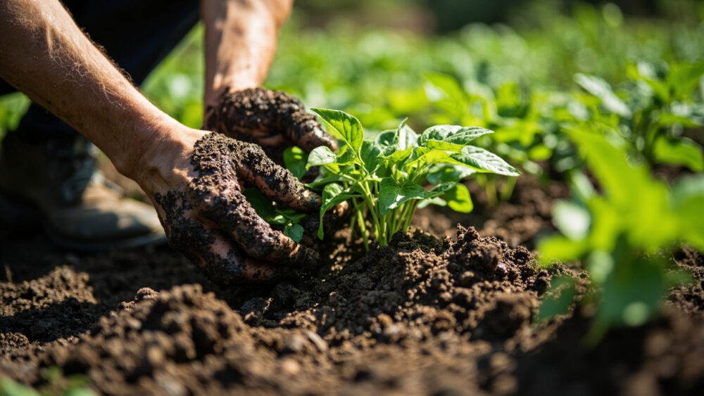 how far apart to plant peppers