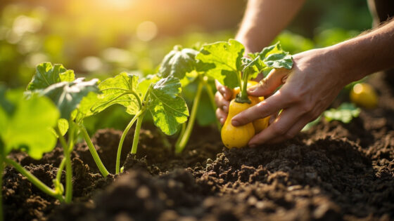 how far apart to plant yellow squash