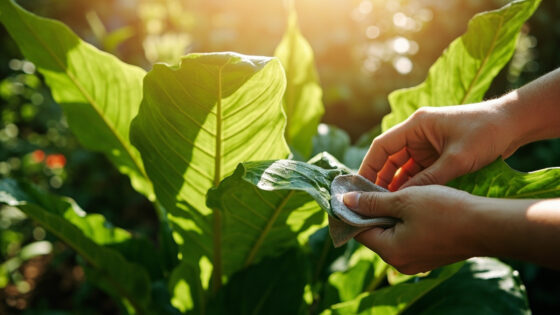 how to clean plant leaves