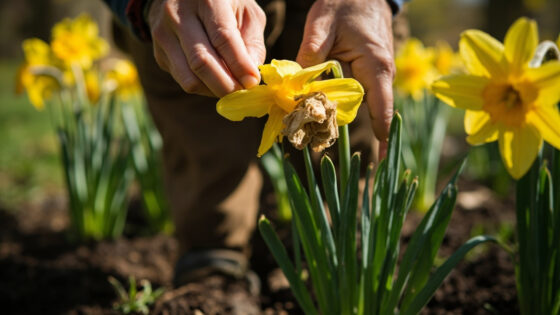 how to deadhead daffodils