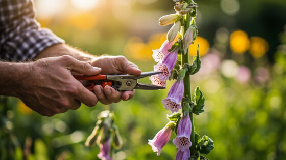 how to deadhead foxgloves