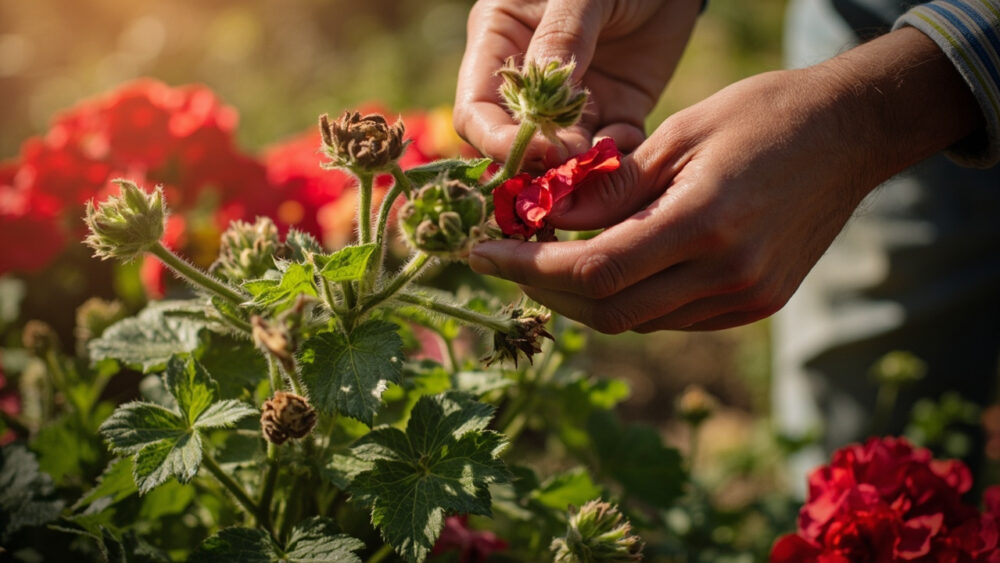 how to deadhead geraniums