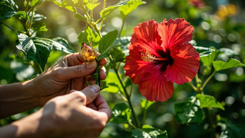 how to deadhead hibiscus