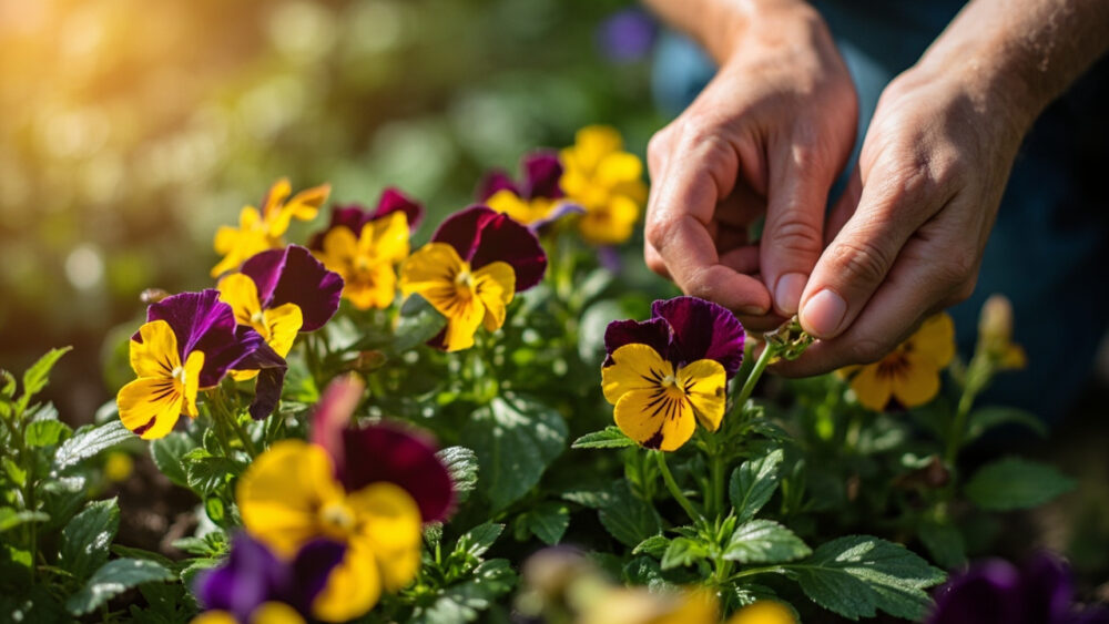 how to deadhead pansies
