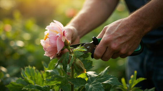 how to deadhead peonies