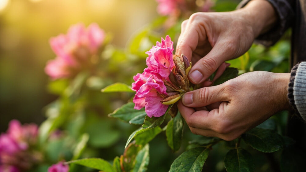 how to deadhead rhododendrons