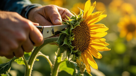 how to deadhead sunflowers