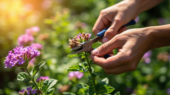 how to deadhead verbena
