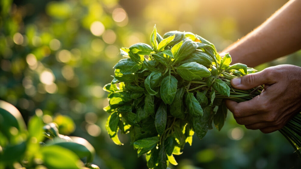 how to dry basil