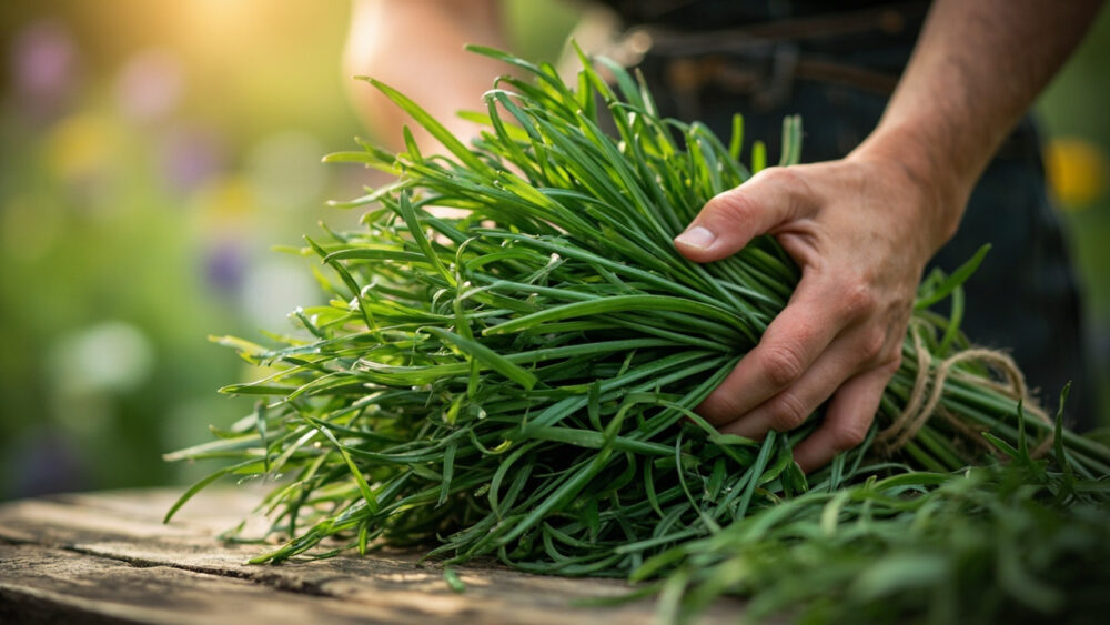 how to dry chives