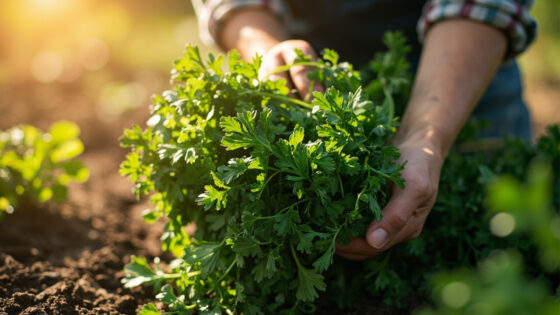 how to dry parsley