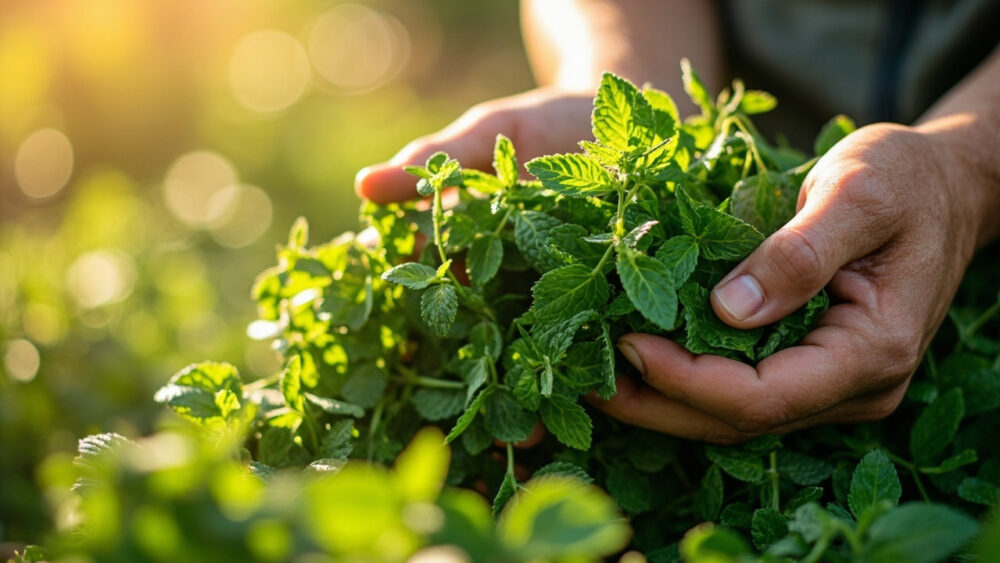 how to dry spearmint