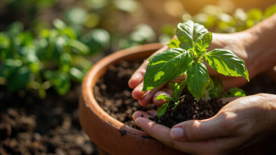 how to grow basil from cuttings