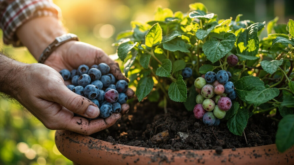how to grow blueberries in pots